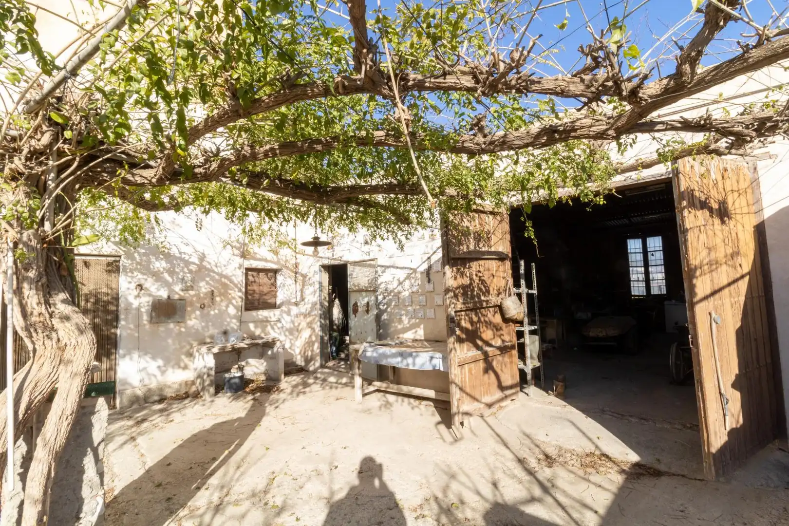 Vista exterior de Finca rústica en venda en Benahadux amb Aire condicionat, Jardí privat i Terrassa