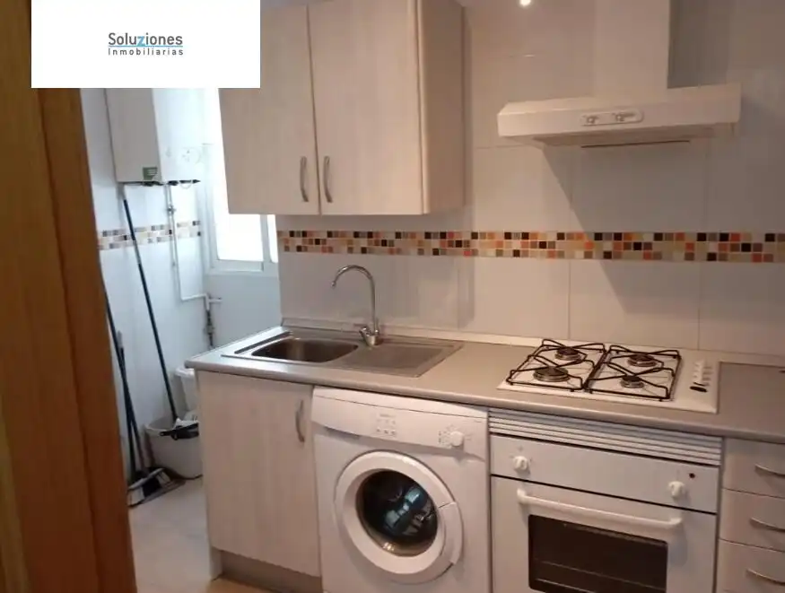 Kitchen of Flat for sale in Albacete  with Heating, Furnished and Balcony