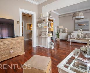 Sala d'estar de Pis de lloguer en  Barcelona Capital amb Aire condicionat, Calefacció i Parquet