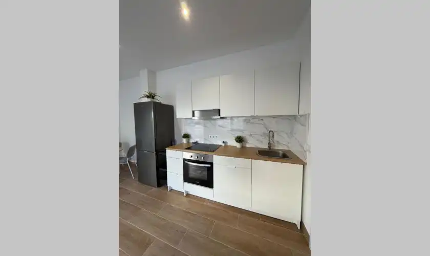 Küche von Wohnung zum Verkauf in Mojácar mit Klimaanlage, Heizung und Terrasse