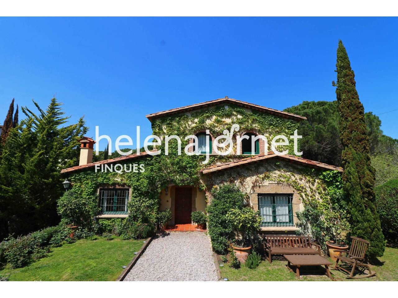 Exterior view of House or chalet for sale in Santa Cristina d'Aro  with Air Conditioner, Heating and Private garden