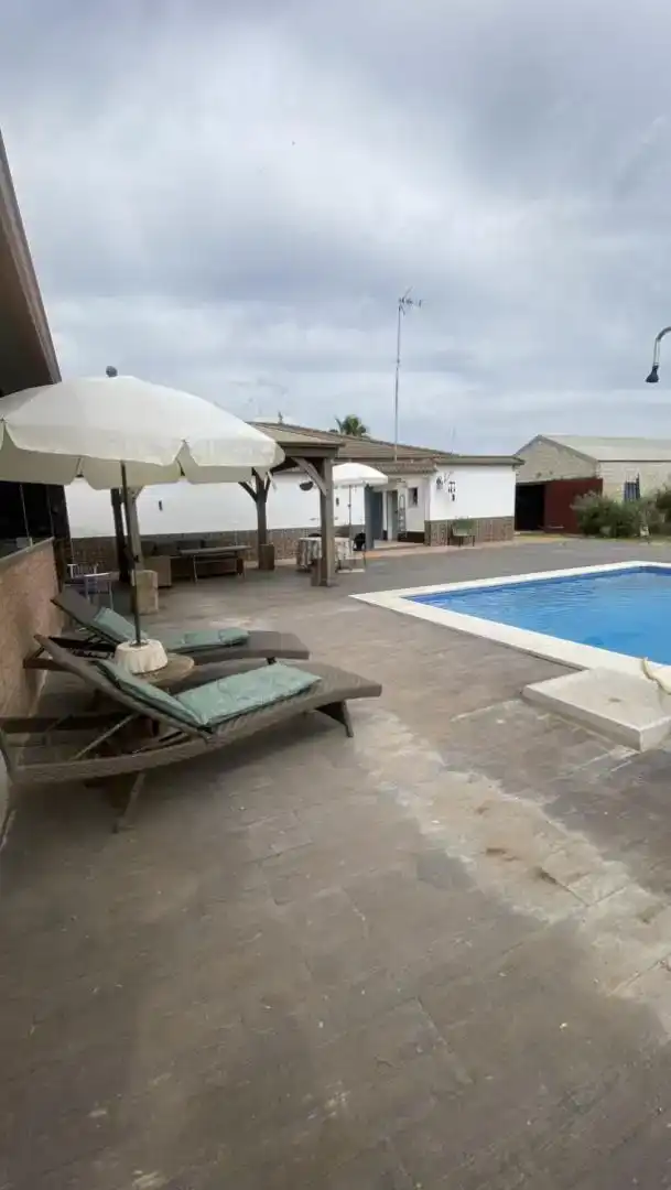 Jardí de Casa o xalet en venda en La Carlota amb Aire condicionat i Piscina
