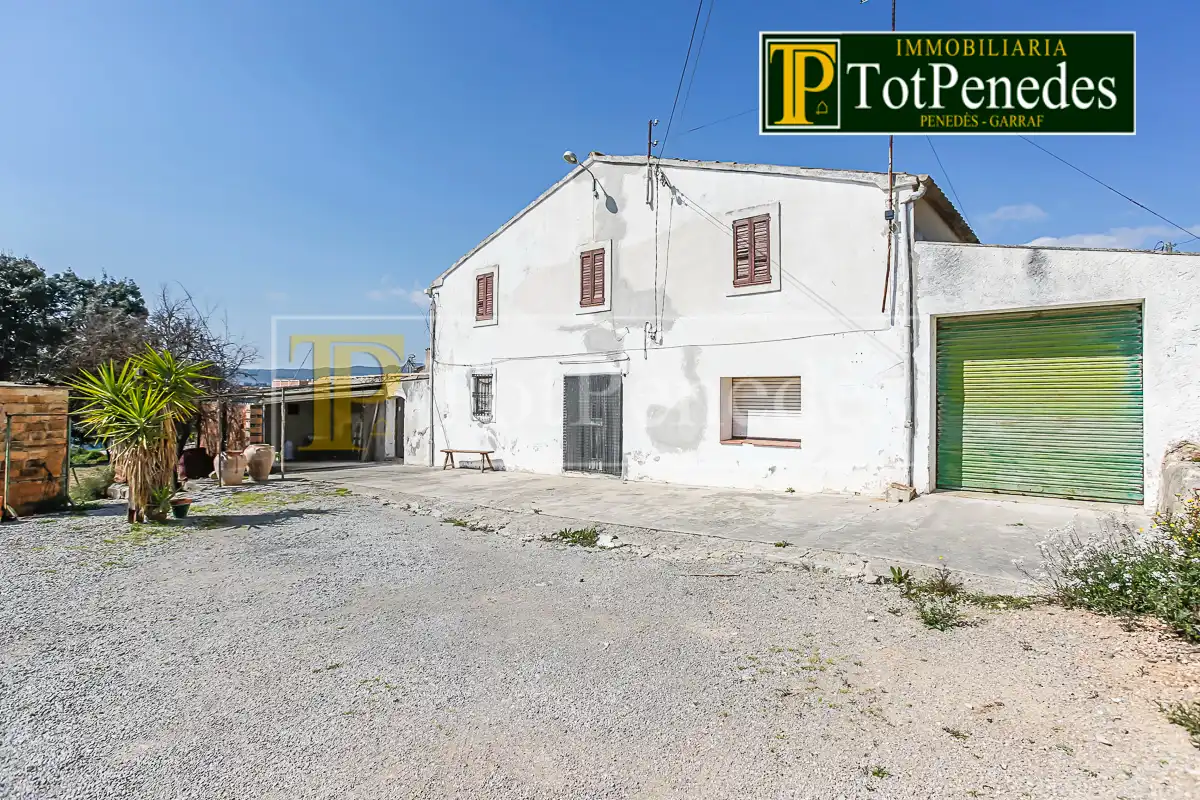 Vista exterior de Finca rústica en venta en Sant Martí Sarroca con Jardín privado, Trastero y Lavadora