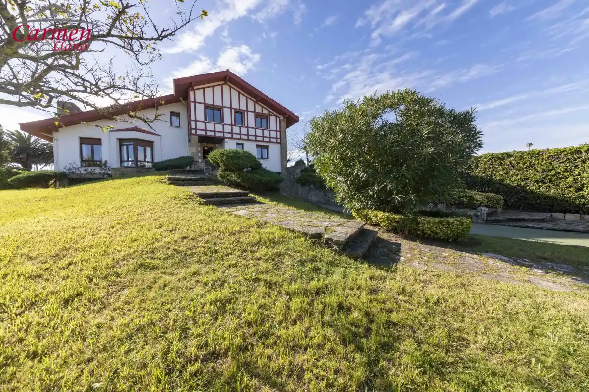 Vista exterior de Casa o chalet en venta en Getxo  con Calefacción, Jardín privado y Terraza