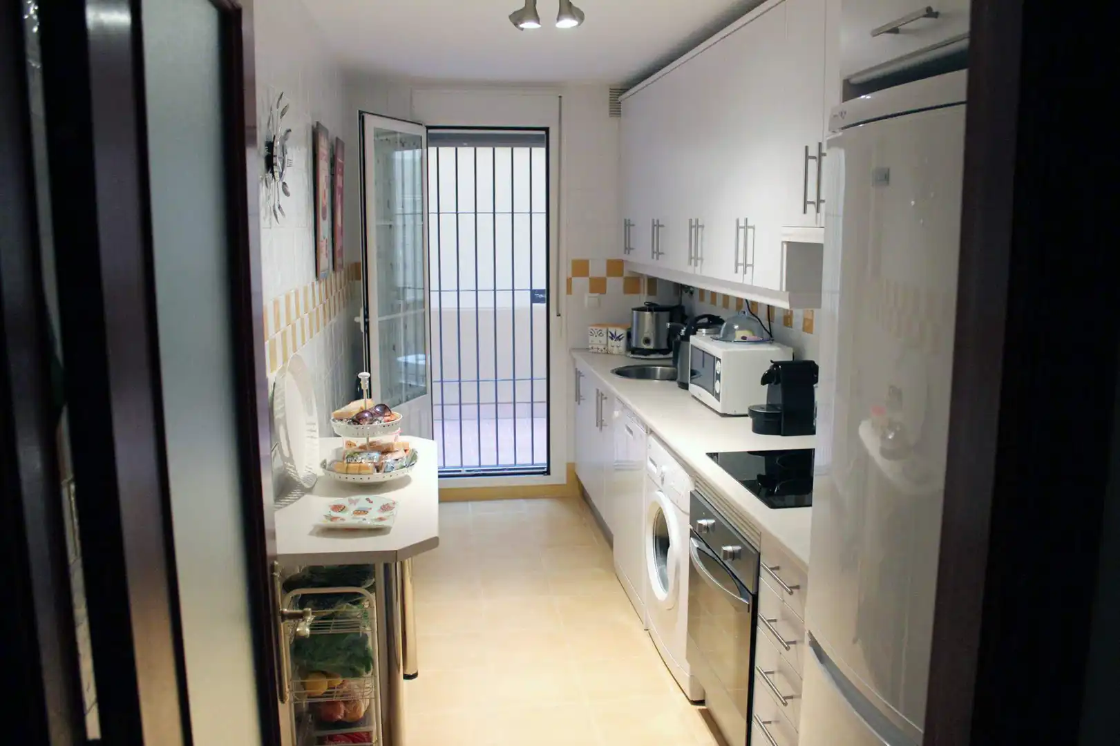 Cuina de Pis de lloguer en Sanlúcar de Barrameda amb Aire condicionat, Calefacció i Terrassa