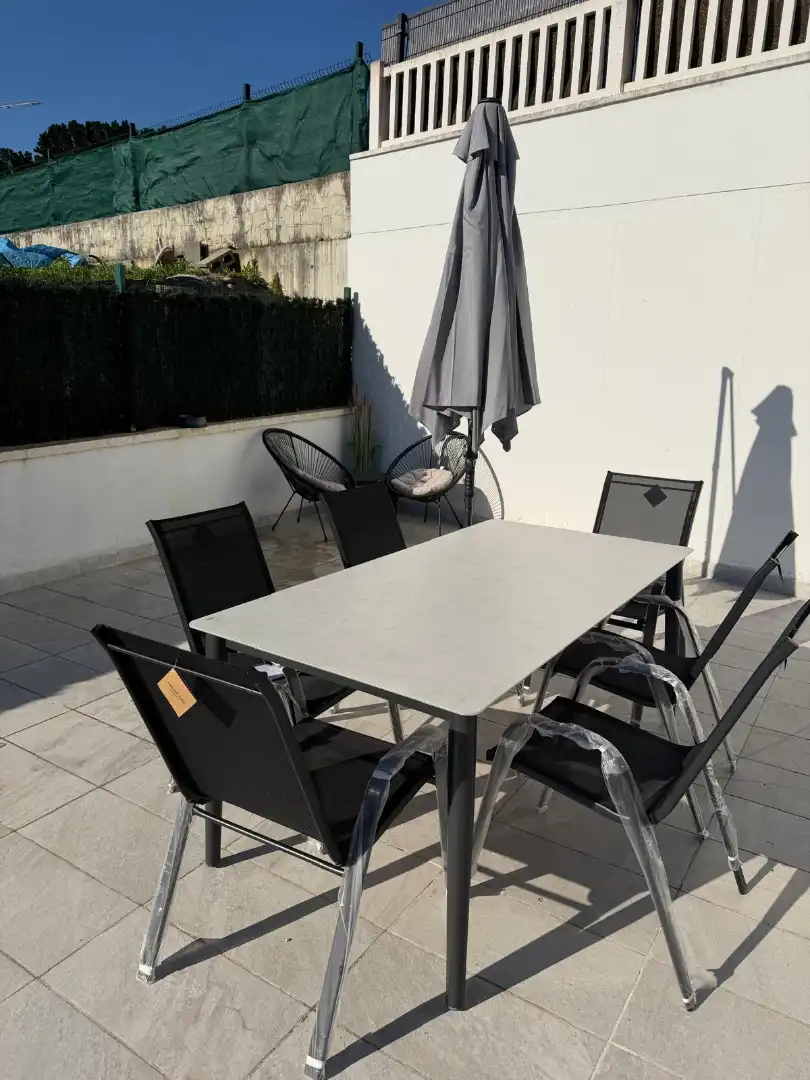 Terrasse von Wohnung zur Miete in Sopela mit Heizung, Möbliert und Ofen