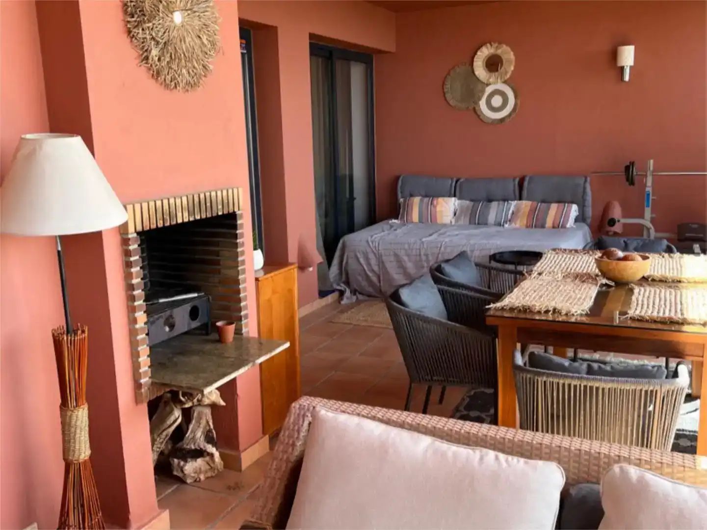 Sala d'estar de Apartament en venda en Mijas amb Aire condicionat i Piscina
