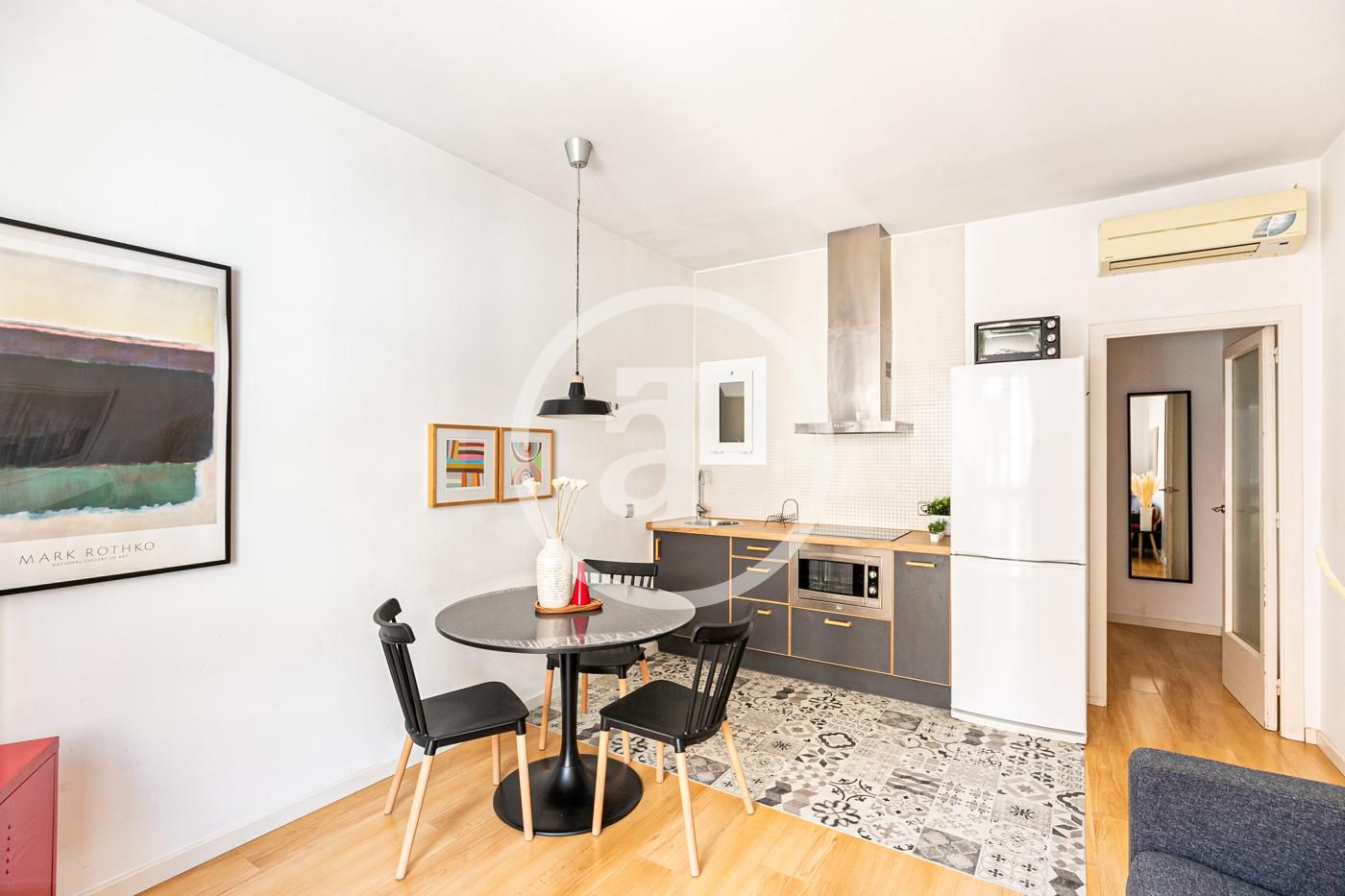 Kitchen of Flat to rent in  Barcelona Capital  with Air Conditioner, Heating and Furnished