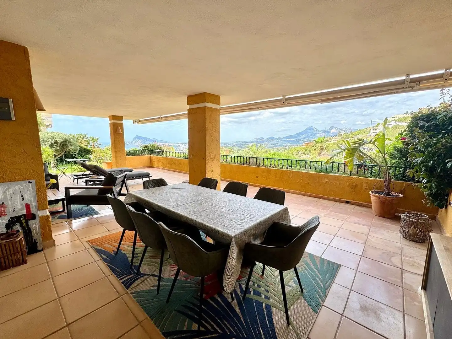 Terraza de Apartamento de alquiler en Altea con Aire acondicionado, Calefacción y Jardín privado