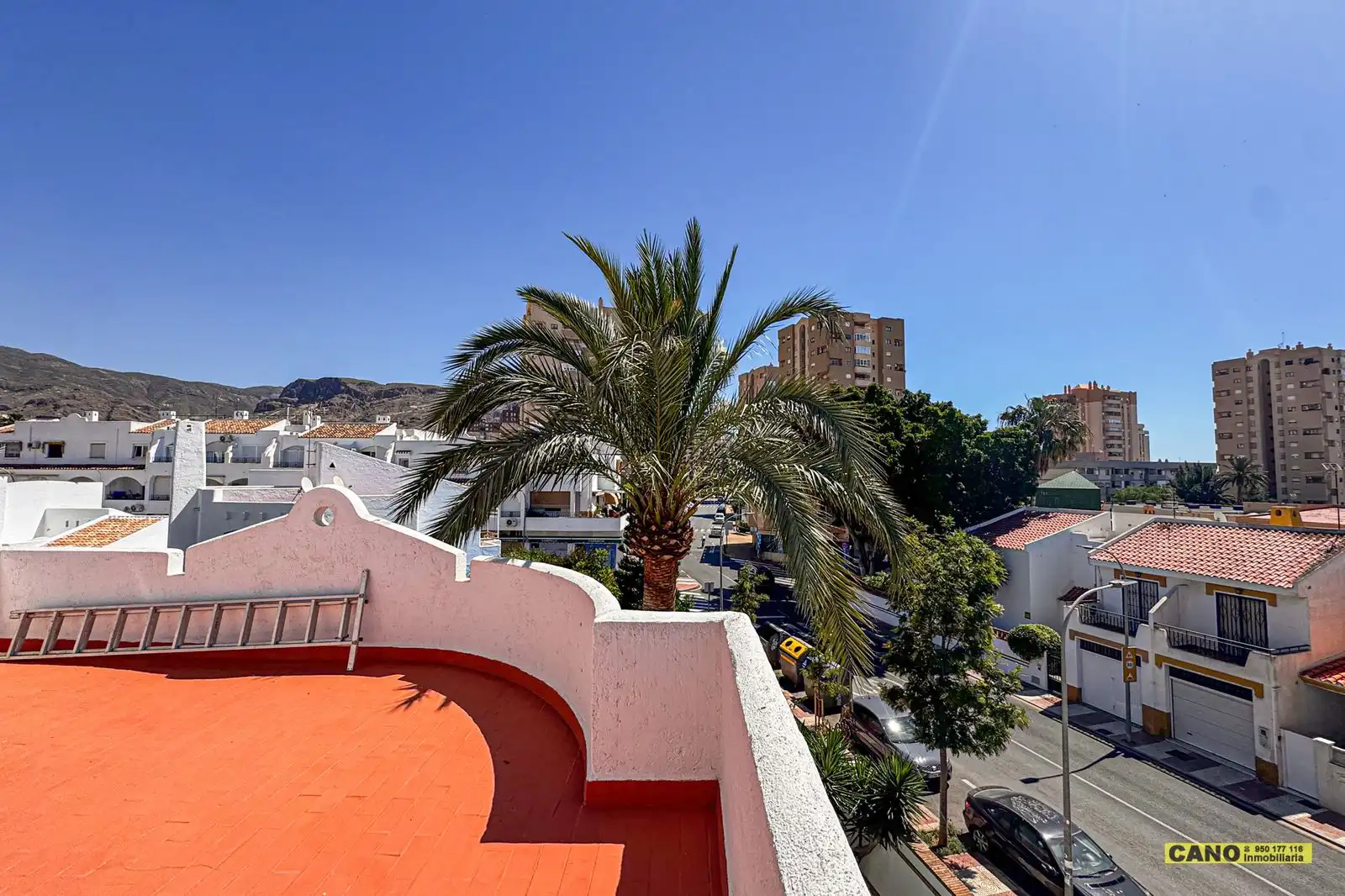 Exterior view of Houses for sale in Roquetas de Mar  with Terrace, Storage room and Swimming Pool