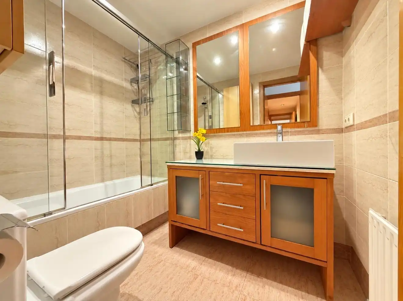 Badezimmer von Wohnung zum Verkauf in  Palma de Mallorca mit Klimaanlage, Terrasse und Balkon