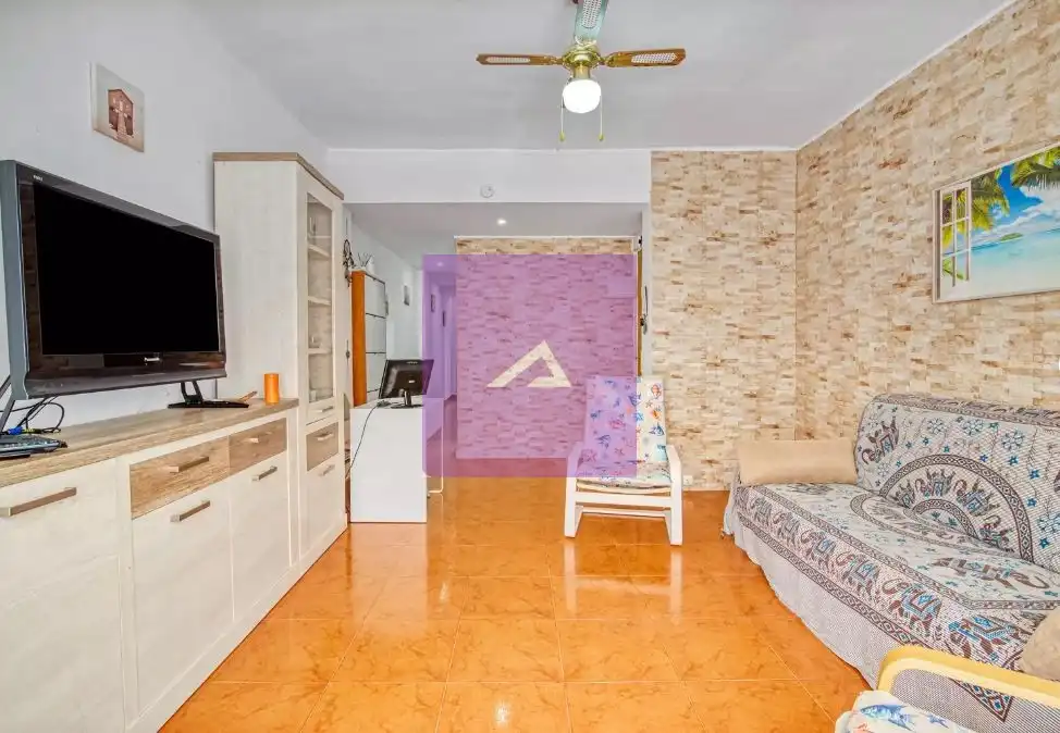 Sala d'estar de Apartament en venda en Sueca amb Terrassa, Moblat i Balcó