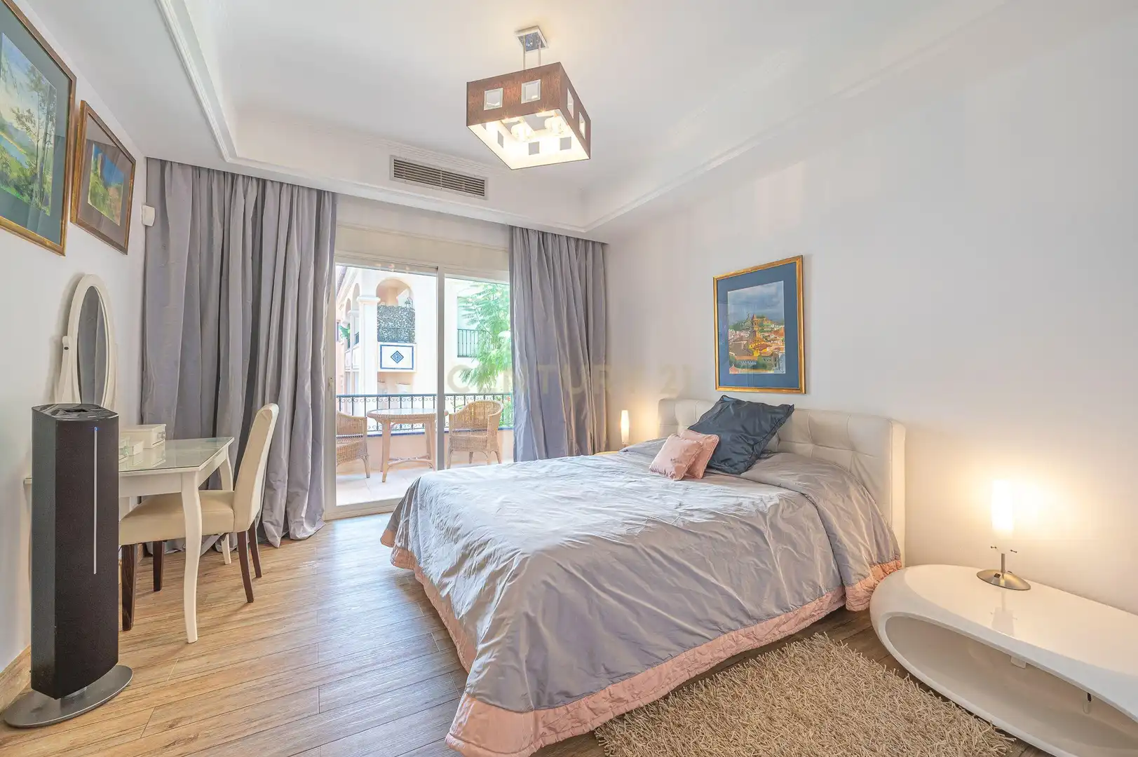 Bedroom of Apartments for rent in Marbella  with Air Conditioner, Private garden and Furnished