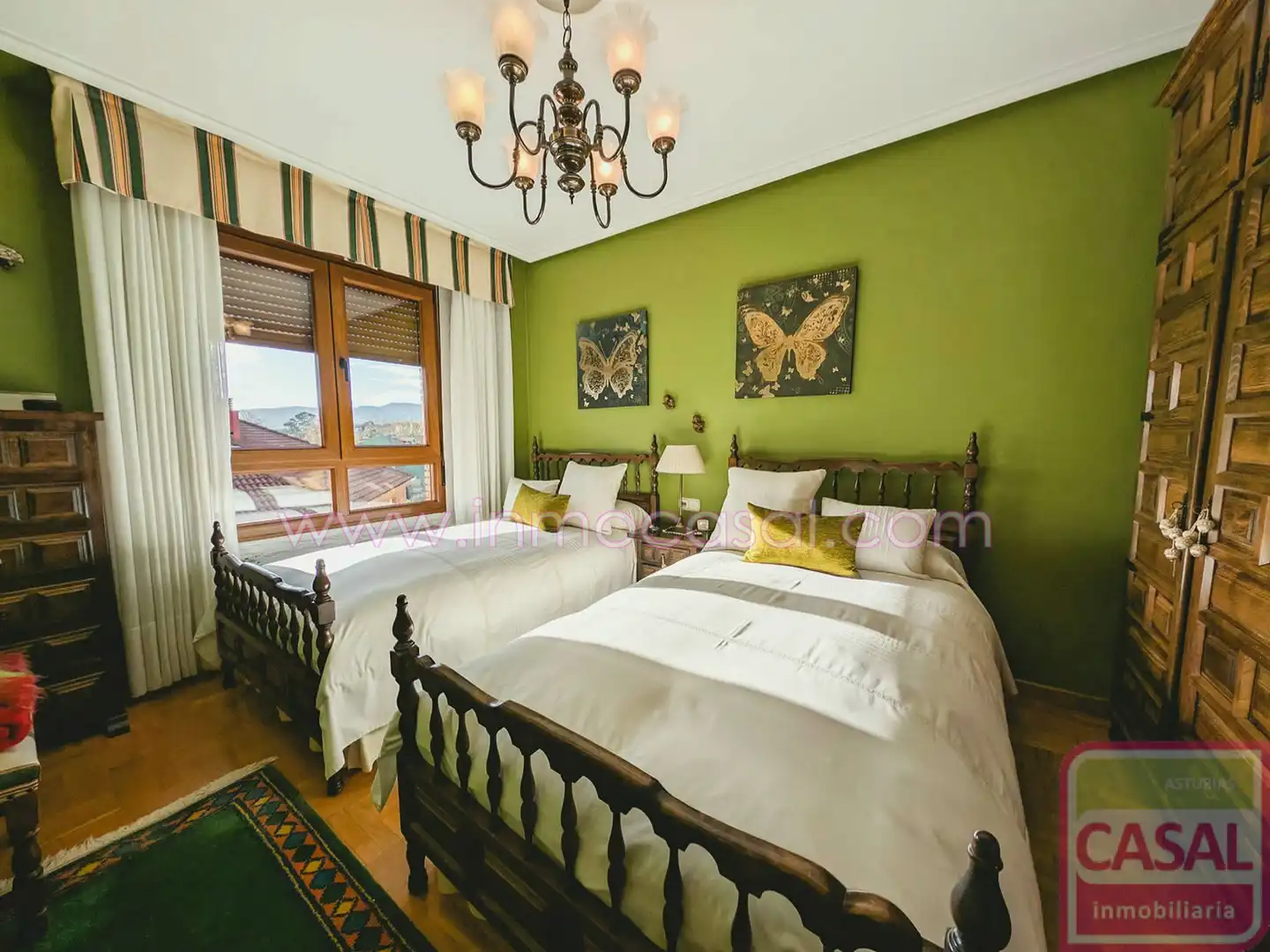 Bedroom of Flat for rent in Avilés  with Heating, Terrace and Storage room