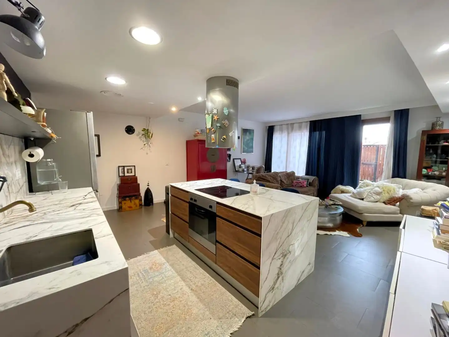 Küche von Wohnung zum Verkauf in Moià mit Heizung, Privatgarten und Ofen