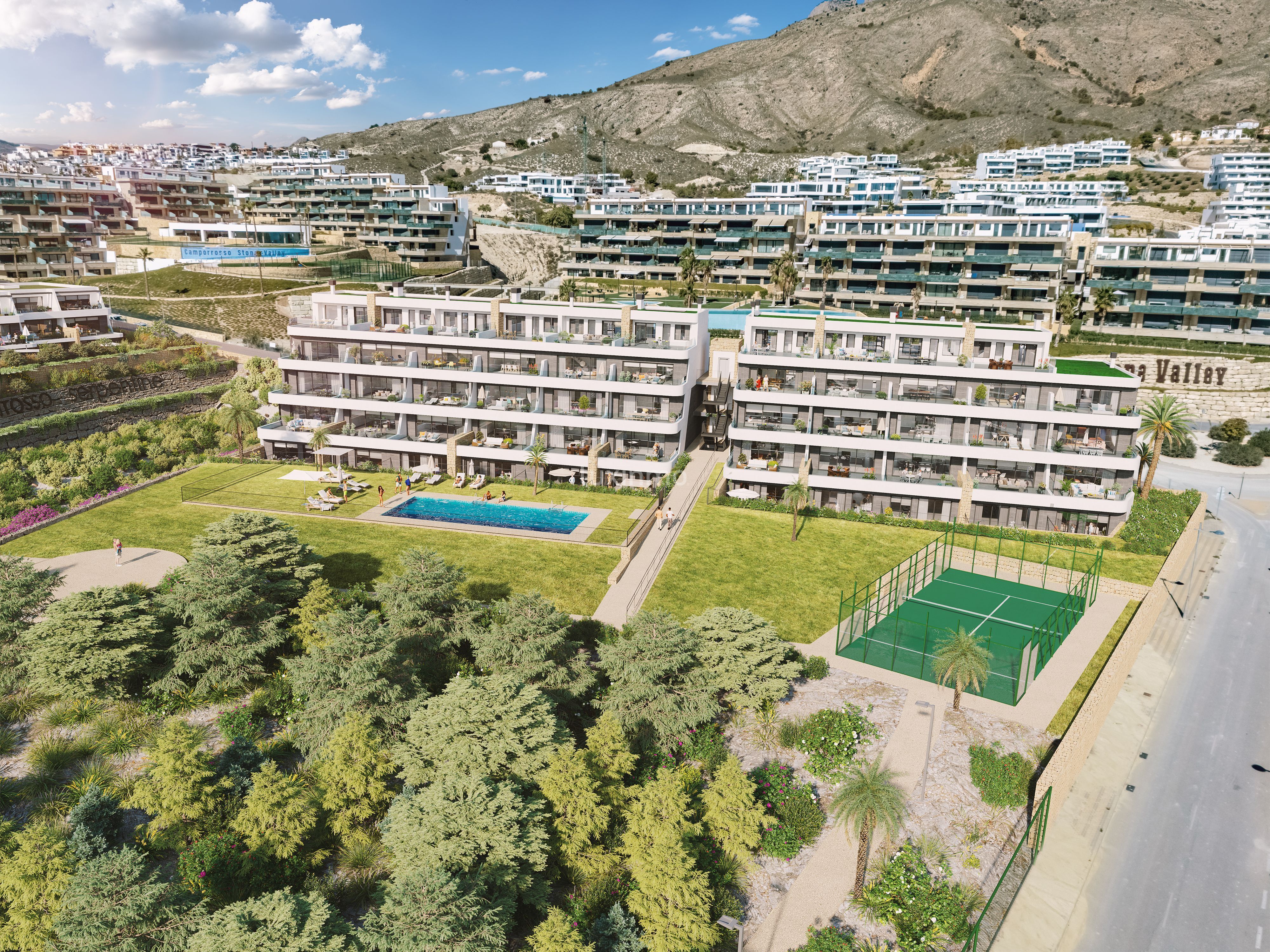 Exterior view of Flat for sale in Finestrat  with Air Conditioner, Heating and Private garden