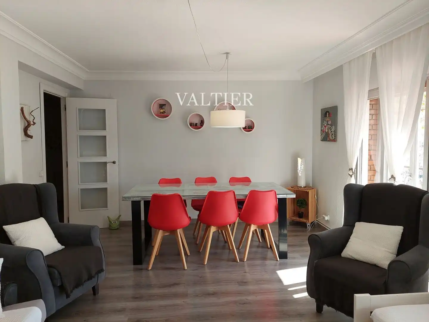 Comedor de Piso de alquiler en Madrid con Aire acondicionado, Terraza y Amueblado