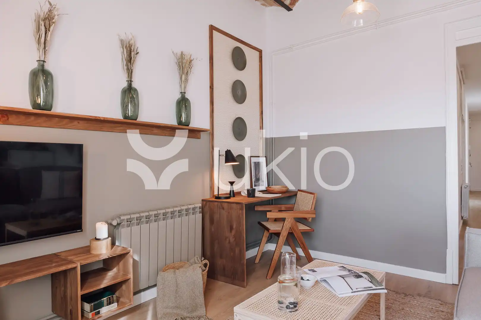 Habitación de Apartamento de alquiler en Barcelona con Aire acondicionado, Calefacción y Amueblado