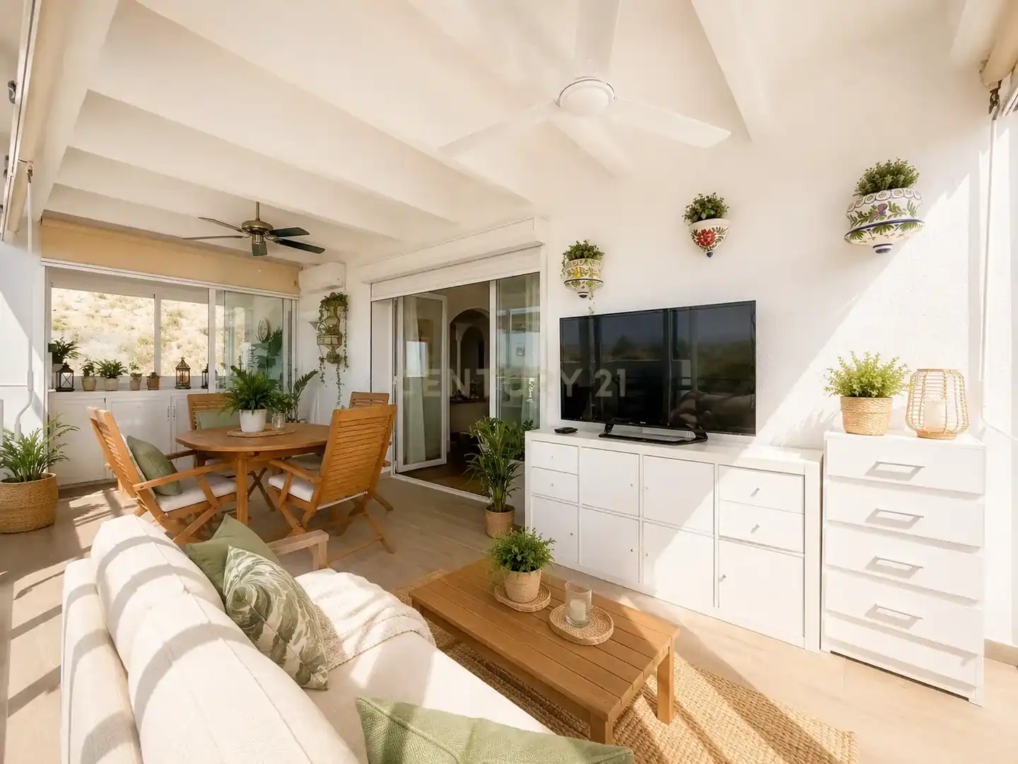 Sala de estar de Apartamento en venta en Mutxamel con Aire acondicionado, Trastero y Piscina