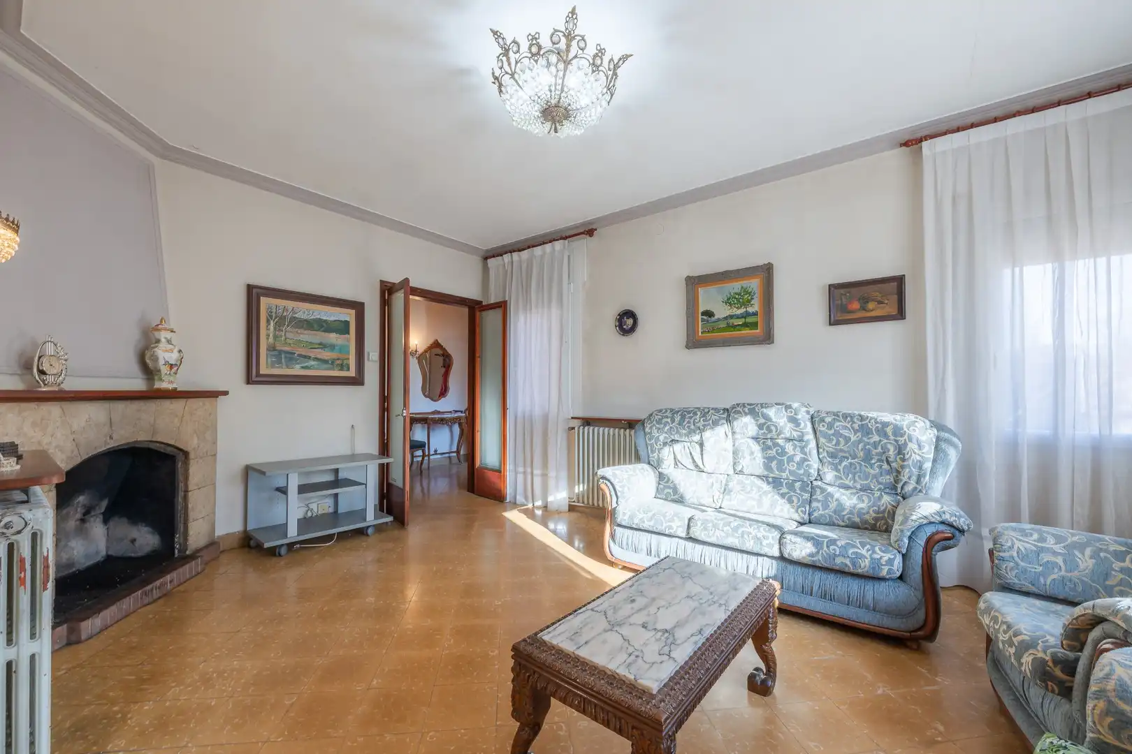 Sala de estar de Casa o chalet en venta en Banyoles con Terraza