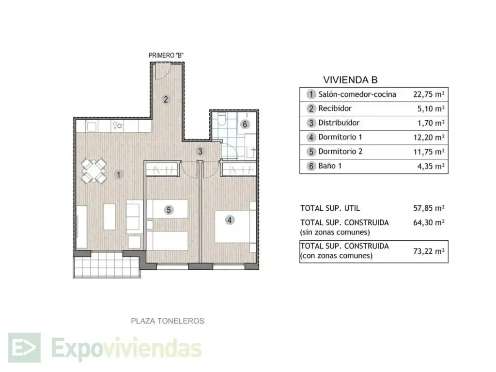 Apartamento con terraza en venta en Puerto de Mazarrón, imagen 10