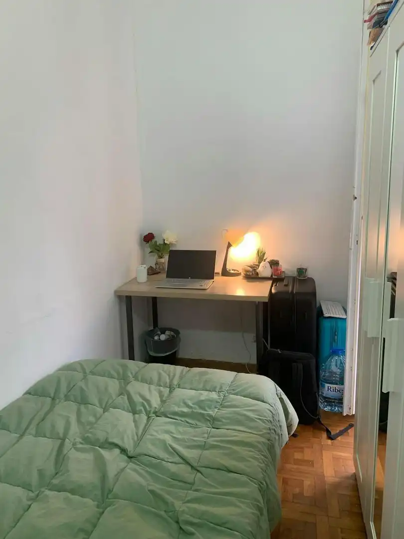 Schlafzimmer von Wohnung zur untervermieten in Barcelona mit Waschmaschine