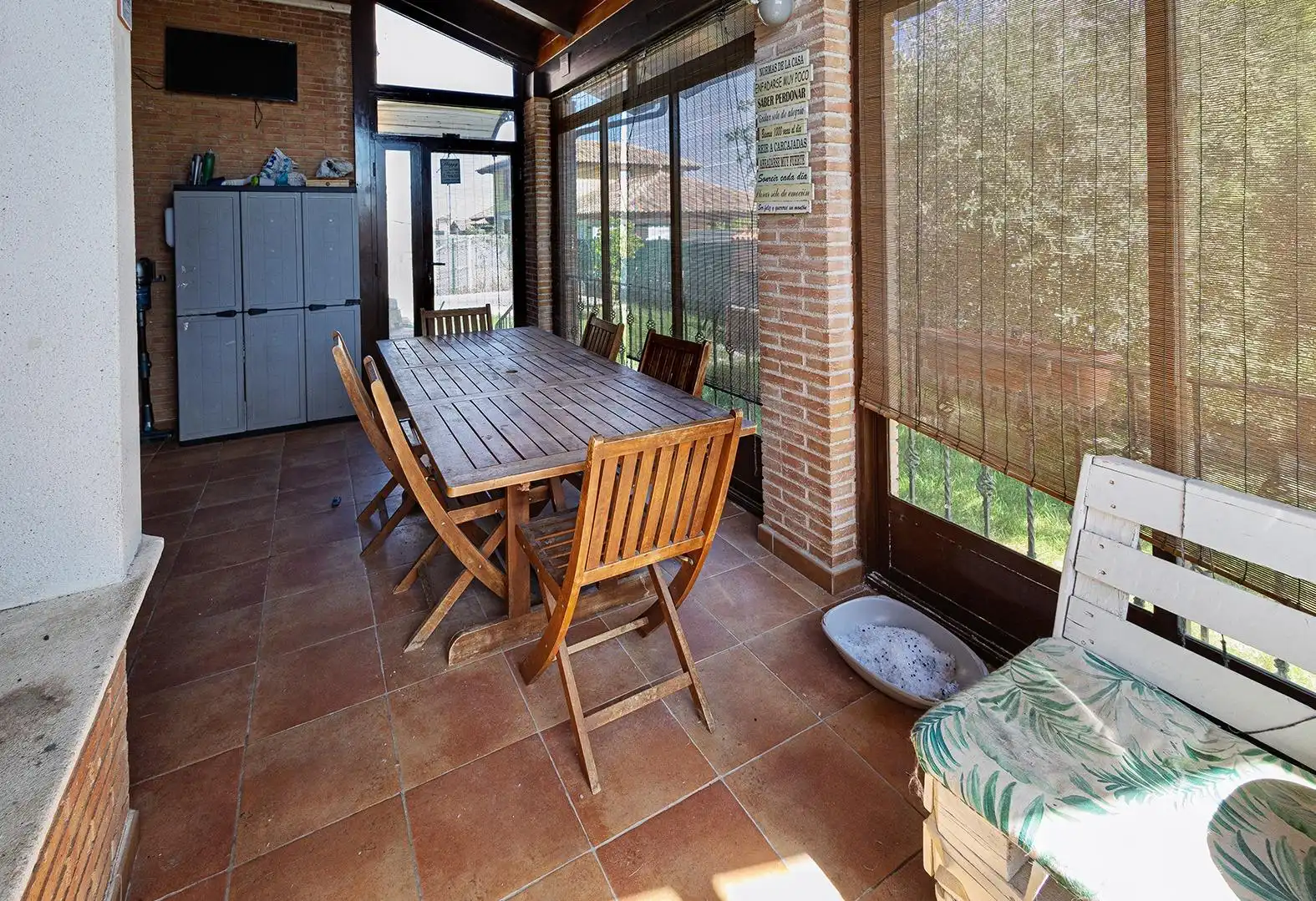 Terraza de Casa o chalet en venta en Viana de Cega con Jardín privado