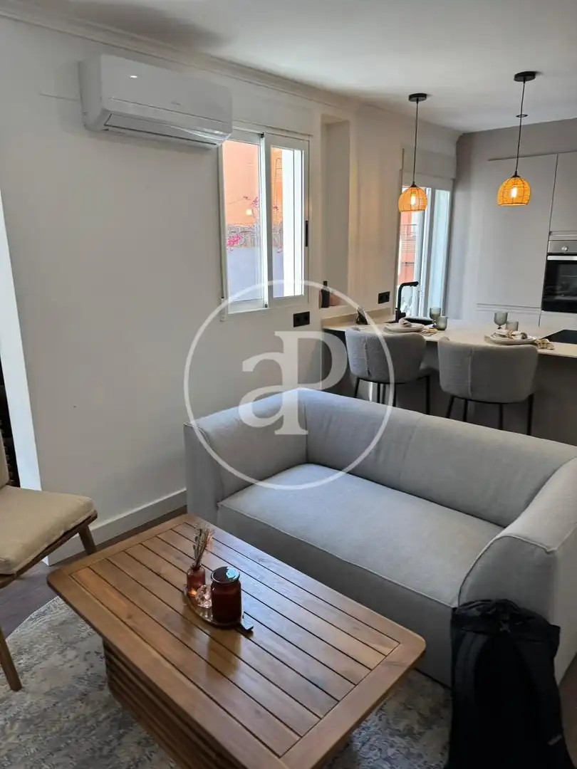Sala d'estar de Pis de lloguer en Valencia amb Aire condicionat, Calefacció i Terrassa