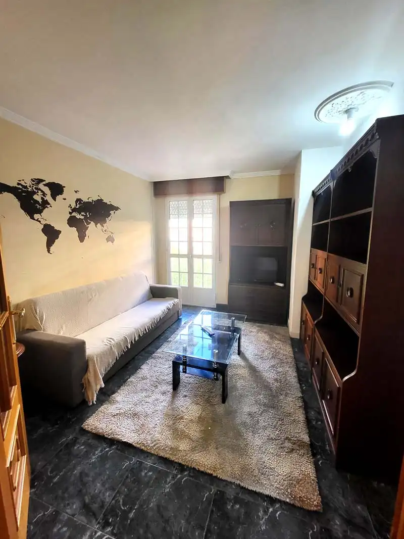 Sala d'estar de Pis de lloguer en Vigo  amb Calefacció, Moblat i Forn