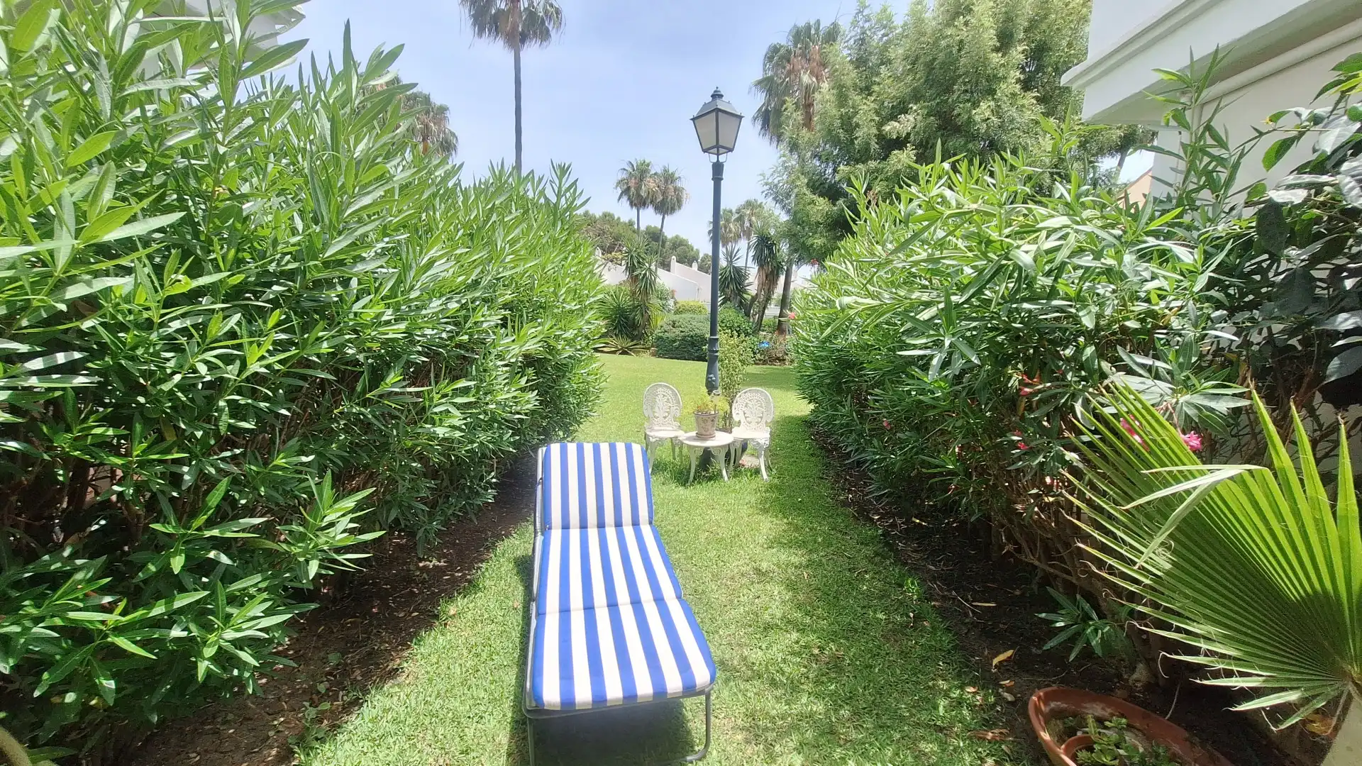 Garden of Detached homes for sale in Estepona  with Air Conditioner, Terrace and Swimming Pool