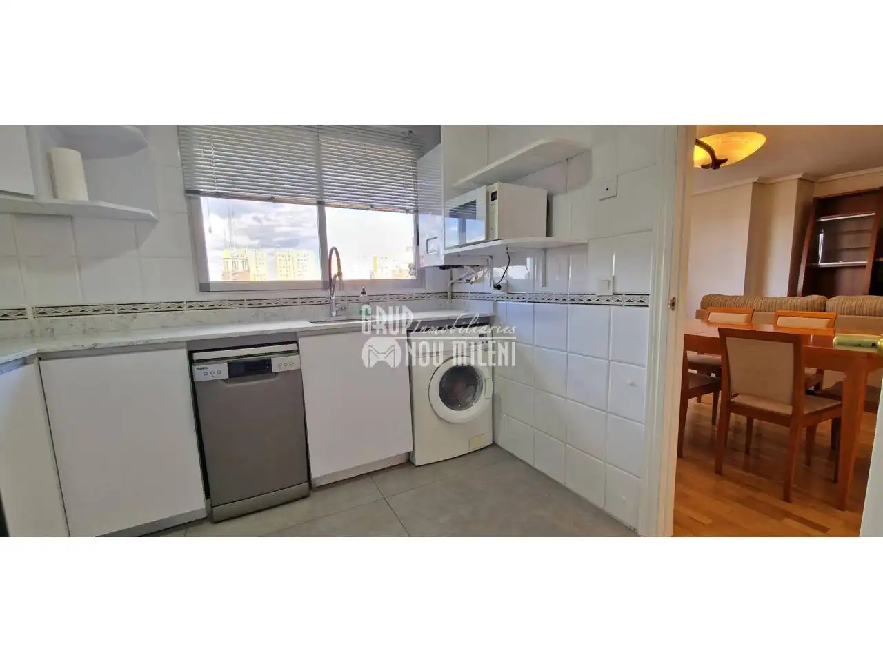 Cuina de Dúplex de lloguer en Valencia amb Aire condicionat, Jardí privat i Parquet
