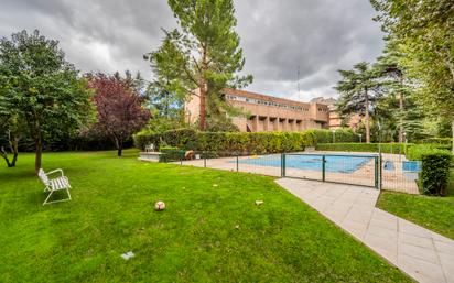 Swimming pool of Flat for sale in  Madrid Capital  with Air Conditioner