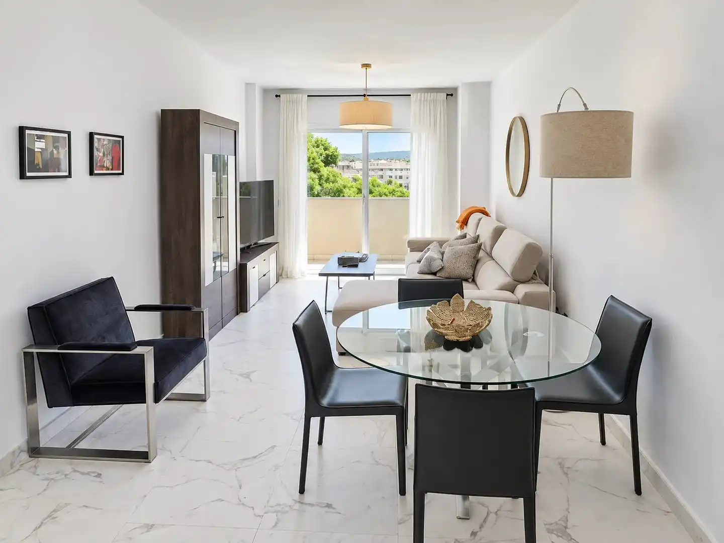 Sala de estar de Apartamento en venta en Marbella con Terraza