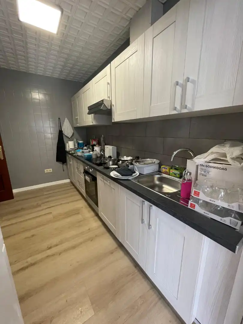 Kitchen of Flat for rent in Ferrol  with Heating, Terrace and Furnished