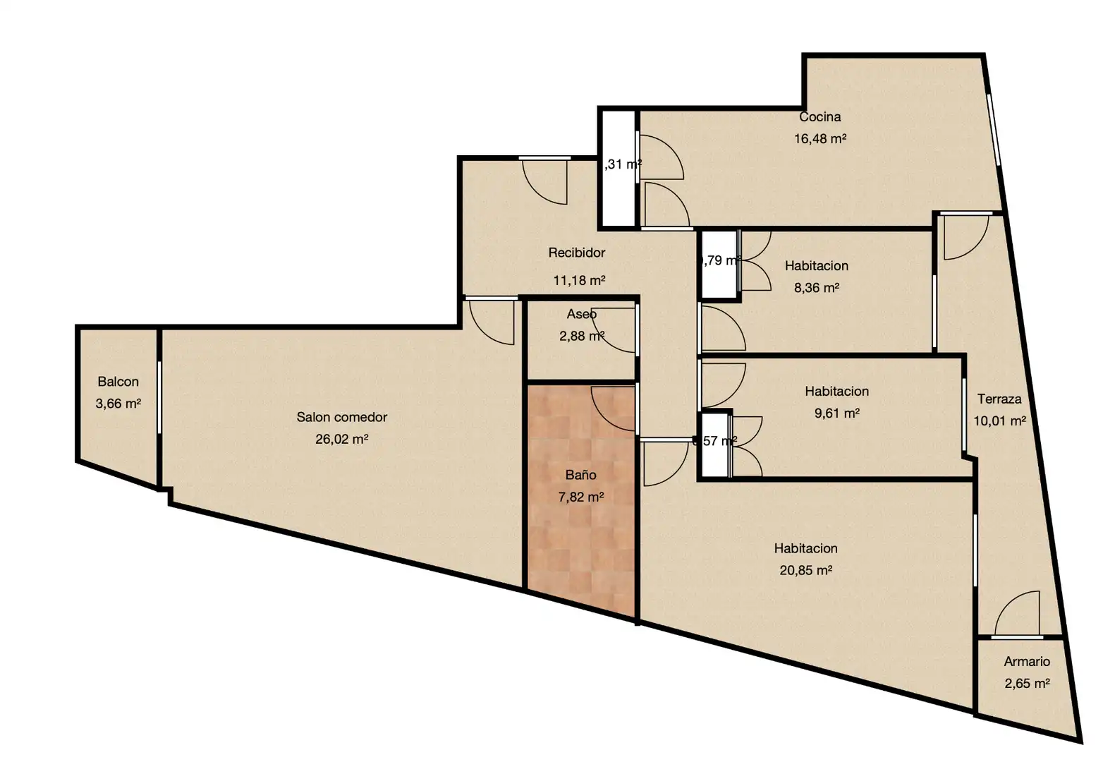 Piso en venta en Valencia con Aire acondicionado, Calefacción y Trastero