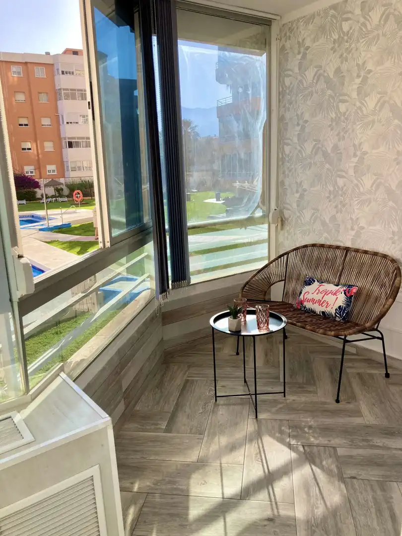 Balcony of Study for share in Torremolinos  with Air Conditioner, Terrace and Furnished