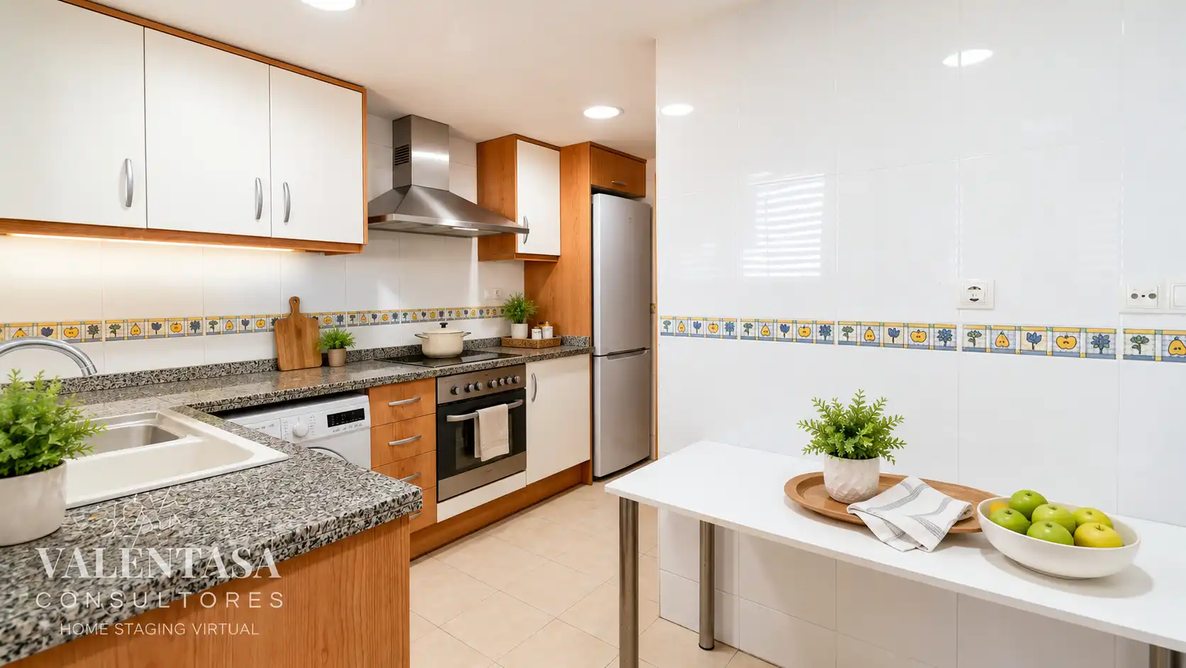 Kitchen of Flat for sale in Valencia  with Furnished and Community pool
