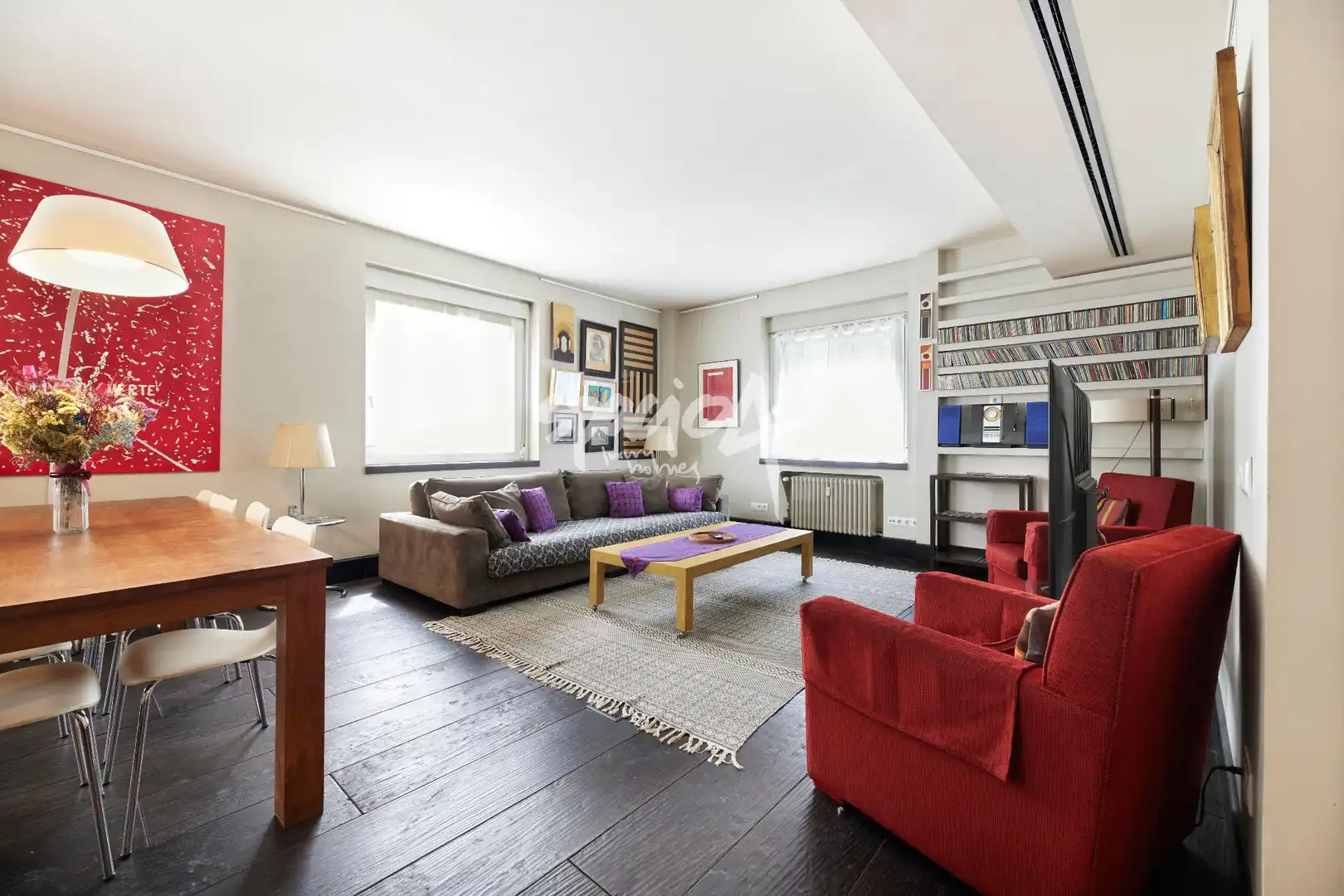 Wohnzimmer von Wohnung zum Verkauf in Madrid mit Klimaanlage und Heizung
