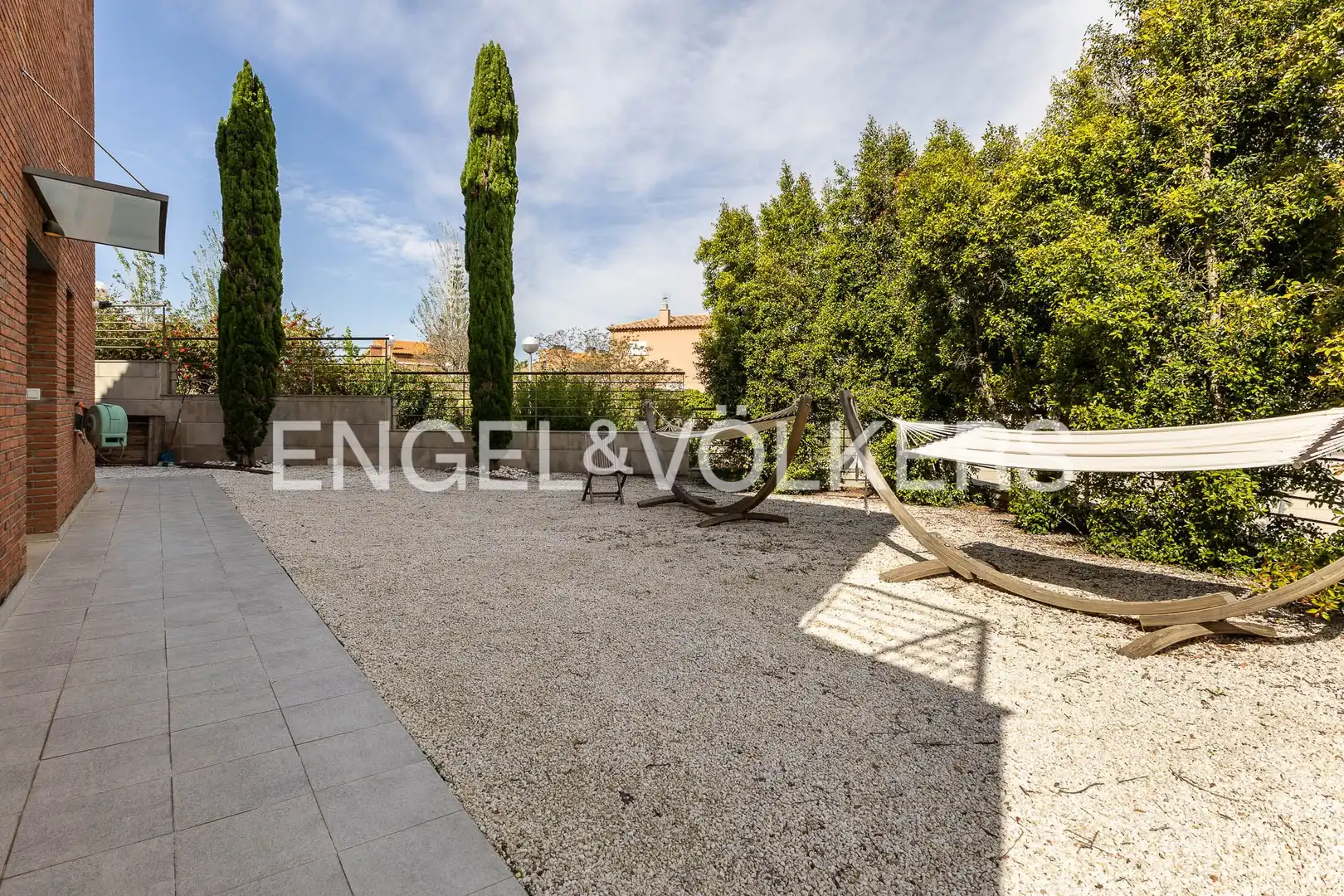 Terraza de Casa adosada de alquiler en Tiana con Aire acondicionado, Calefacción y Jardín privado