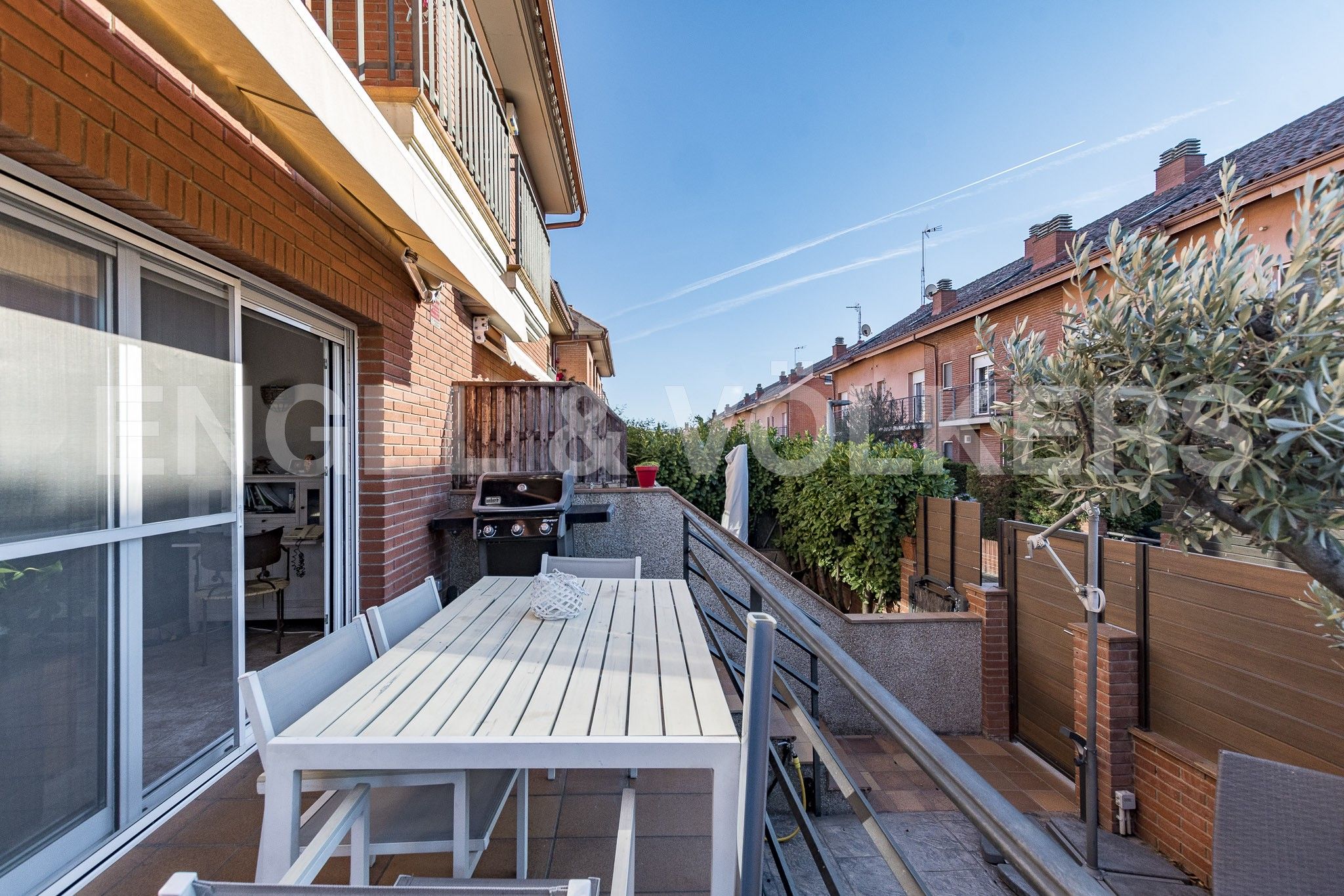 Terrace of Single-family semi-detached for sale in La Garriga  with Air Conditioner, Heating and Parquet flooring