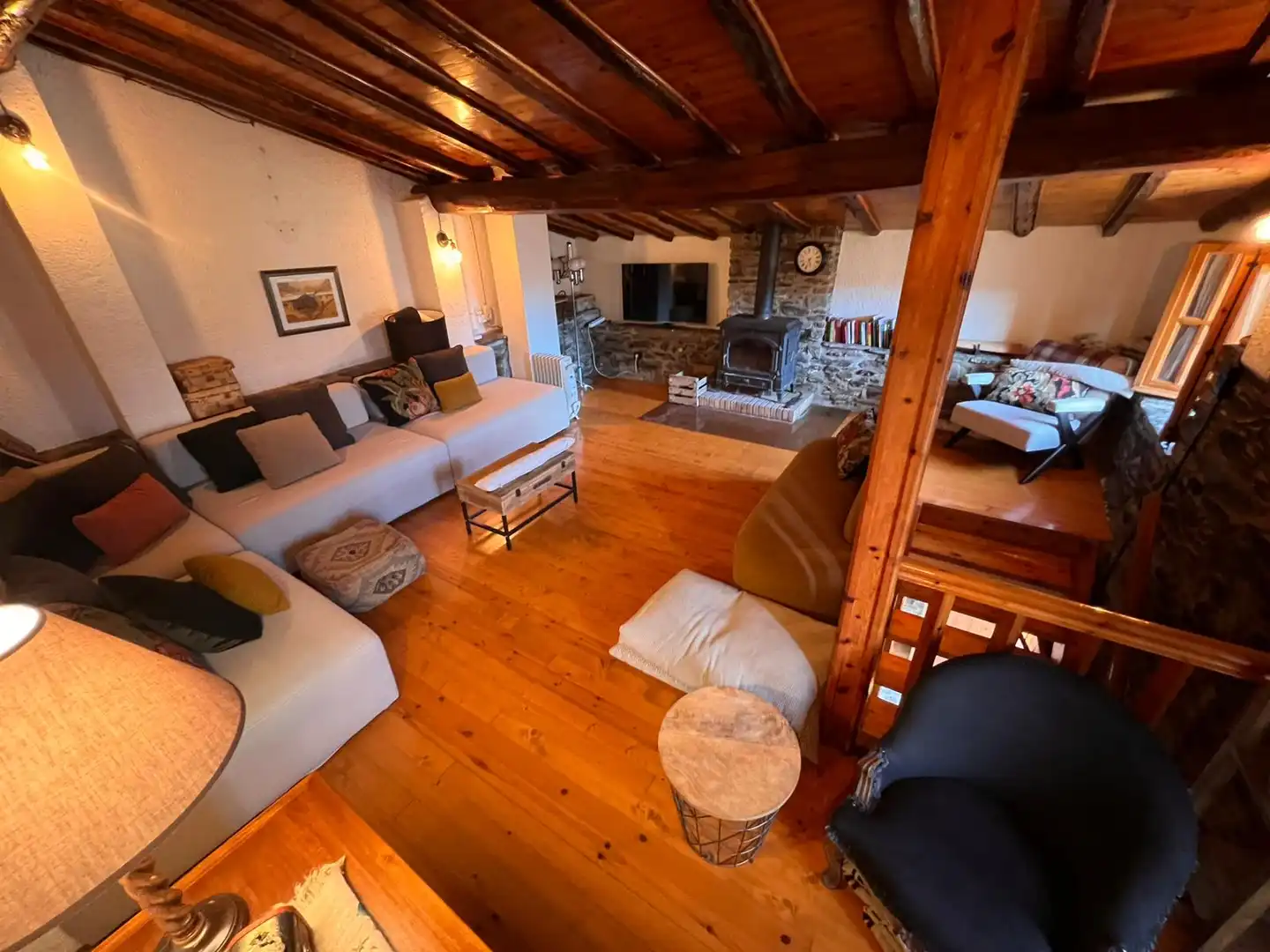 Living room of Houses for sale in Vilallonga de Ter  with Furnished