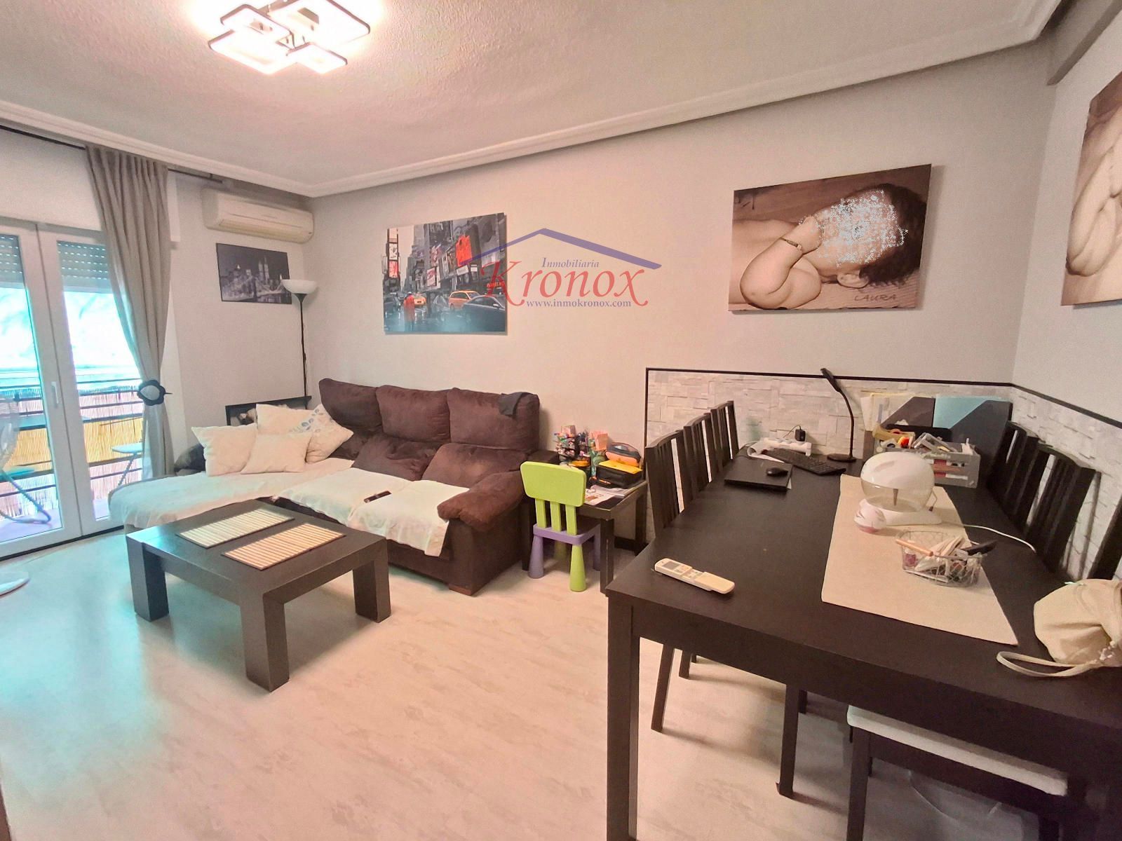 Living room of Flat for sale in  Madrid Capital  with Air Conditioner, Heating and Terrace
