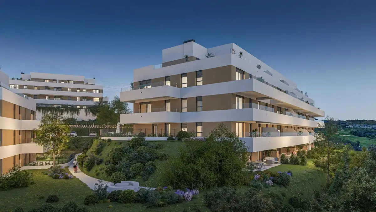Exterior view of Apartments for sale in Mijas  with Air Conditioner, Private garden and Terrace