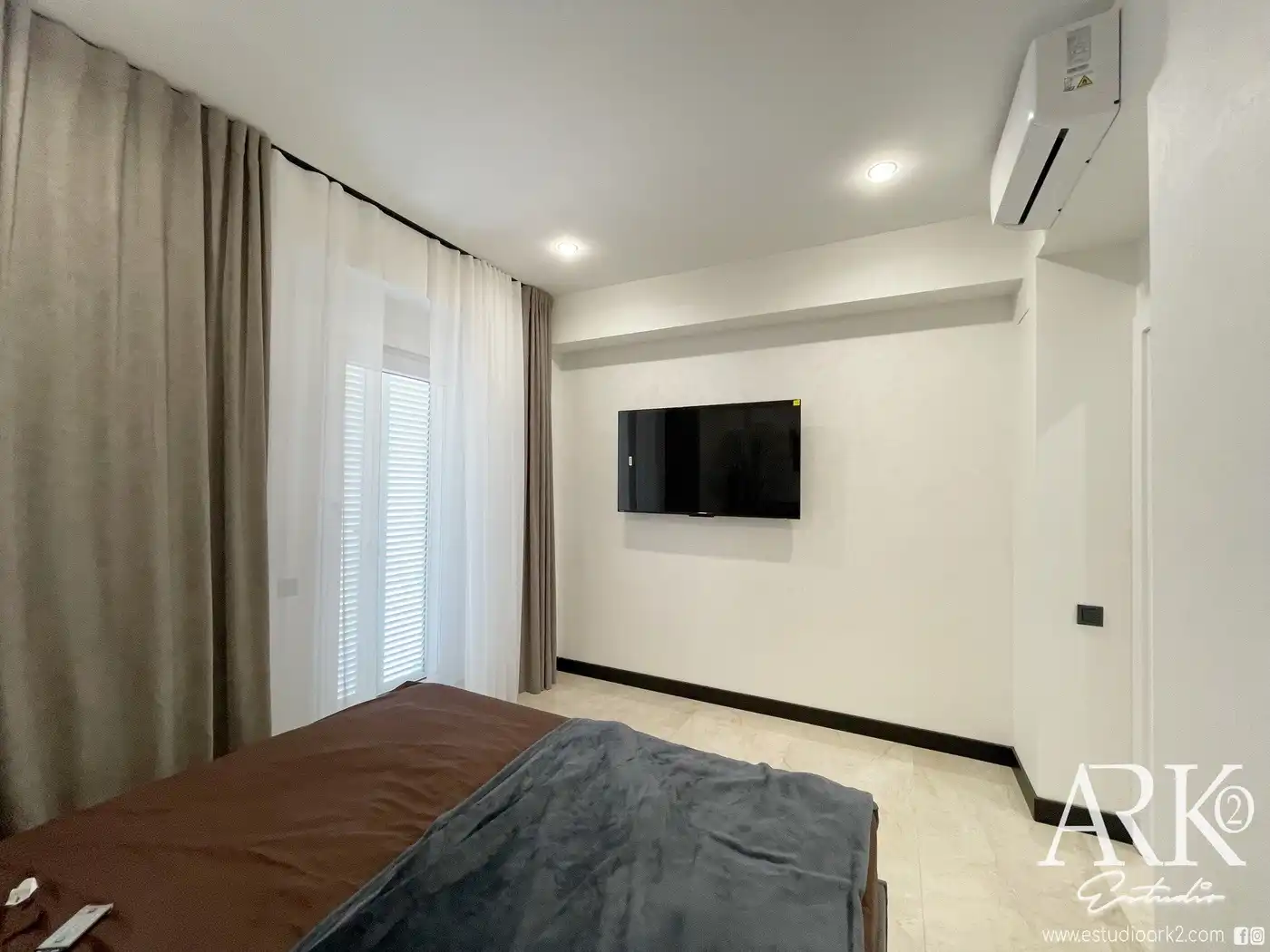 Schlafzimmer von Wohnungen zum Verkauf in Gandia mit Klimaanlage, Terrasse und Möbliert