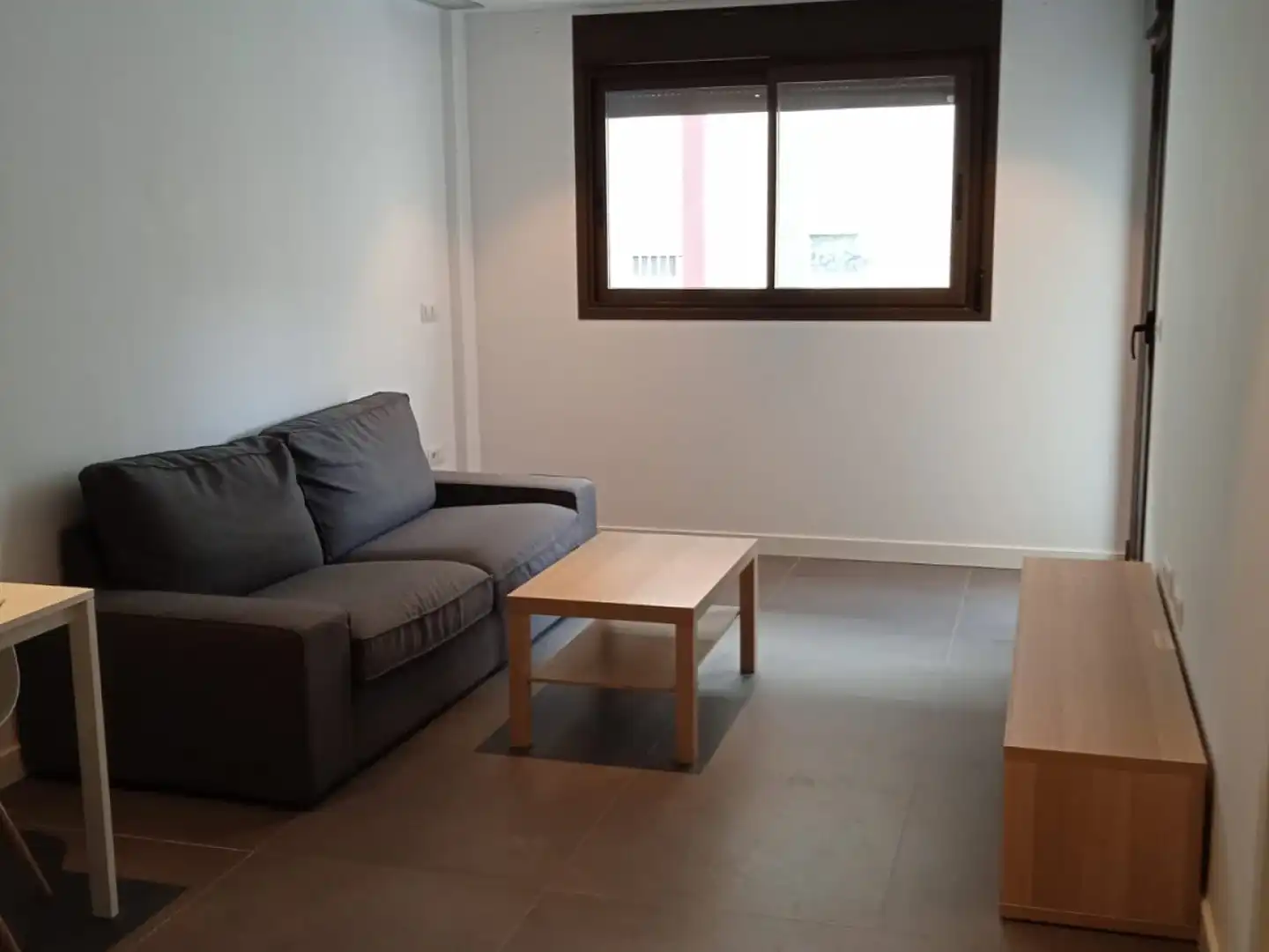 Sala d'estar de Apartament de lloguer en  Murcia Capital amb Aire condicionat, Moblat i Rentadora