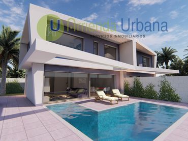 Casa a schiera con piscina in vendita a Santa Pola - Calle Chipre