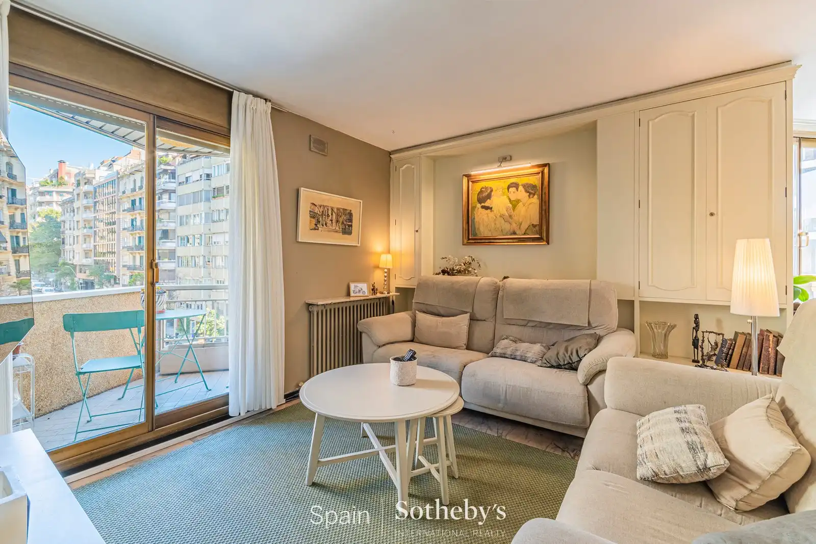 Sala d'estar de Apartament en venda en Barcelona amb Aire condicionat, Calefacció i Traster