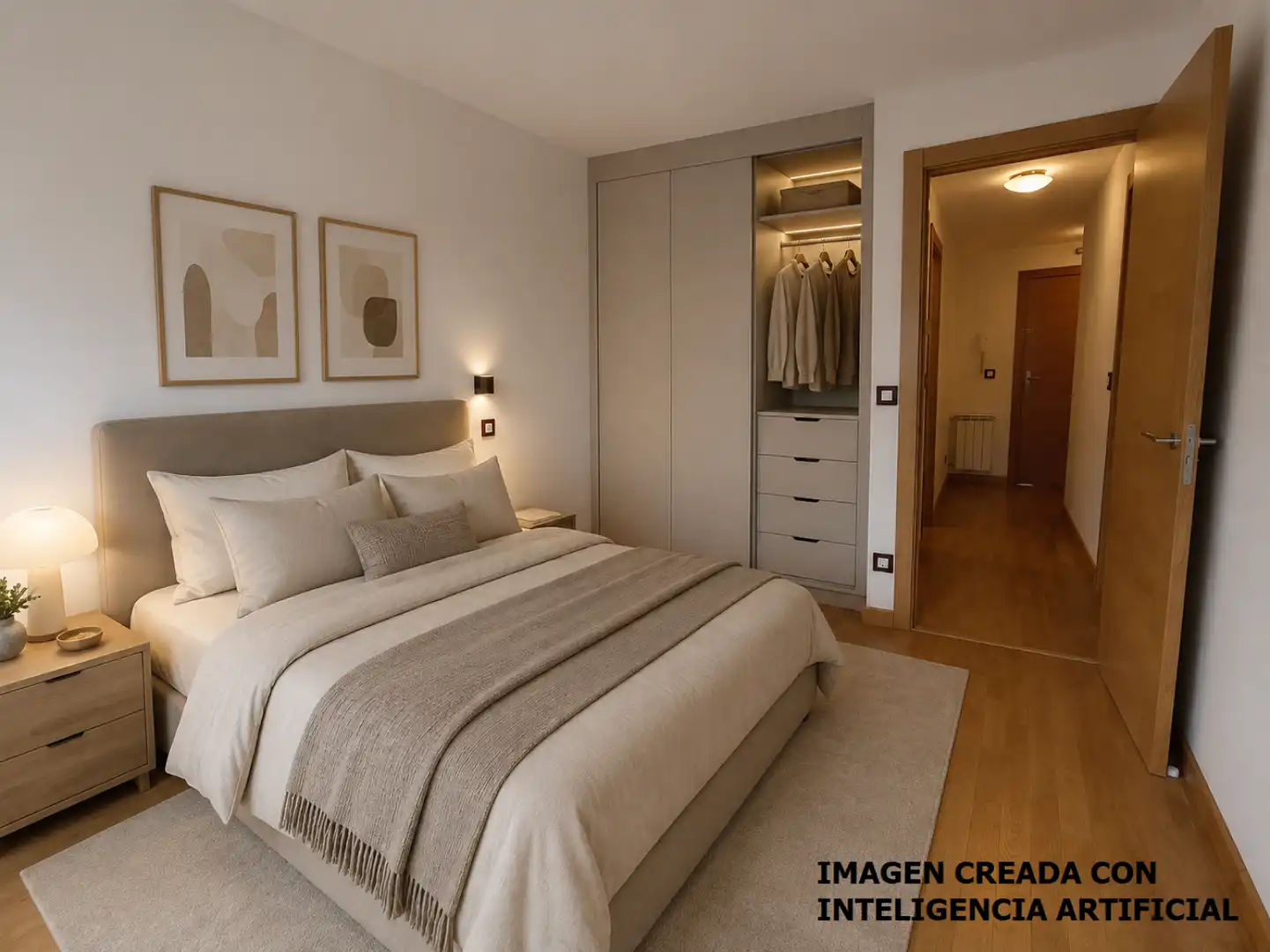 Schlafzimmer von Wohnung zum Verkauf in Castañeda mit Heizung, Parkett und Abstellraum