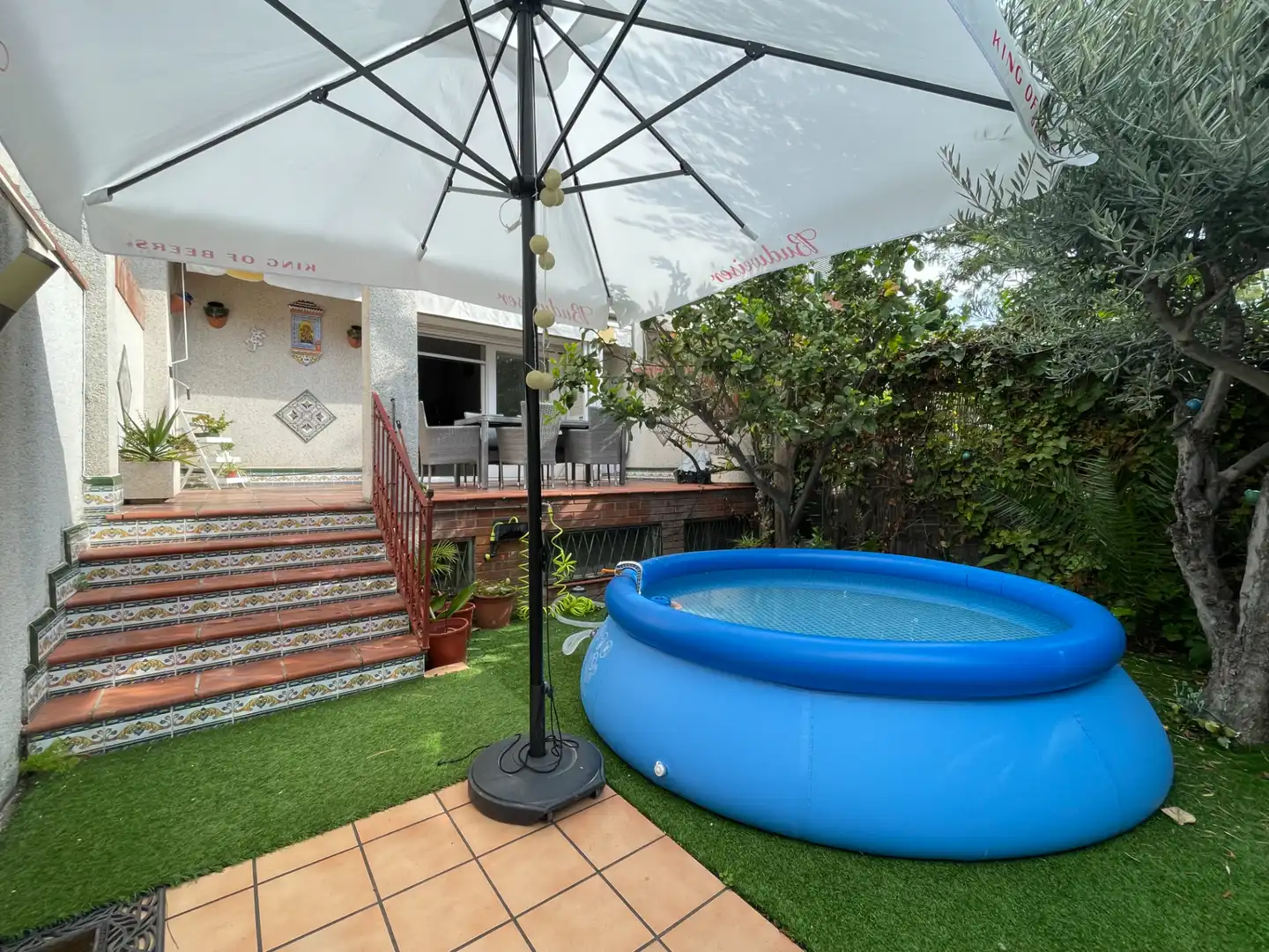 Swimming pool of Houses for rent in Castelldefels  with Air Conditioner, Heating and Private garden