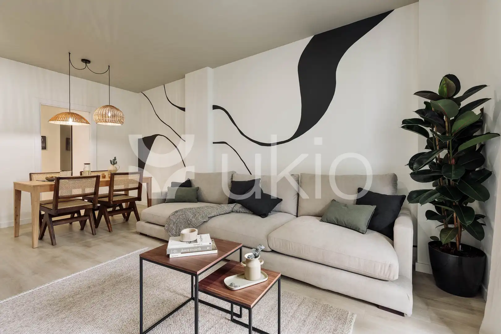Sala d'estar de Apartament de lloguer en Barcelona amb Aire condicionat, Calefacció i Moblat